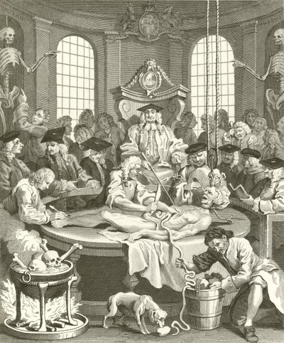 De fyra stegen av grymhet av William Hogarth
