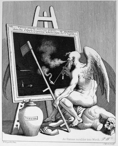 Tid att röka en bild av William Hogarth
