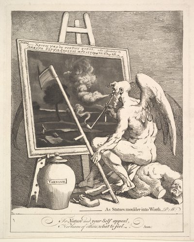 Tid att röka en bild, ca. 1761. av William Hogarth