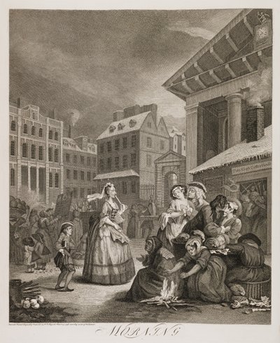 en: Fyra tider på dygnet: Morgon av William Hogarth