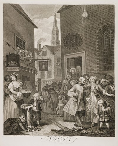 en: Fyra tider på dygnet: Mitt på dagen av William Hogarth