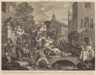 Ordförande för ledamöterna av William Hogarth and Francois Antoine Aveline