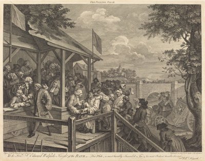 Omröstningen av William Hogarth and Francois Morellon de La Cave