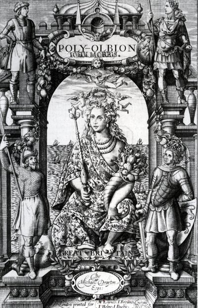 Frontispice till "Poly-Olbion" av Michael Drayton, publicerad 1622. av William Hole