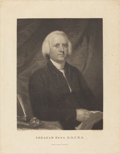 Abraham Rees av William Holl I after John Opie