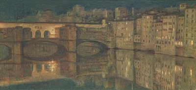 Ponte Vecchio, Florens av William Holman Hunt