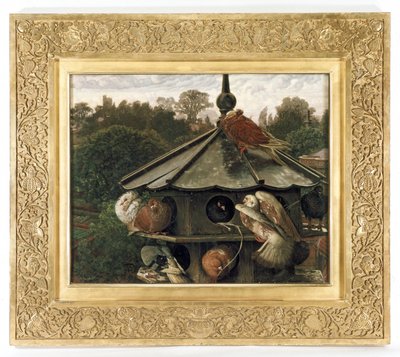 Festivalen i St. Swithin eller Duvslaget, 1866-75 av William Holman Hunt