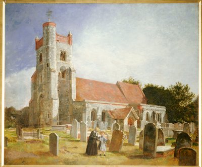 Gamla kyrkan, Ewell, 1847 av William Holman Hunt