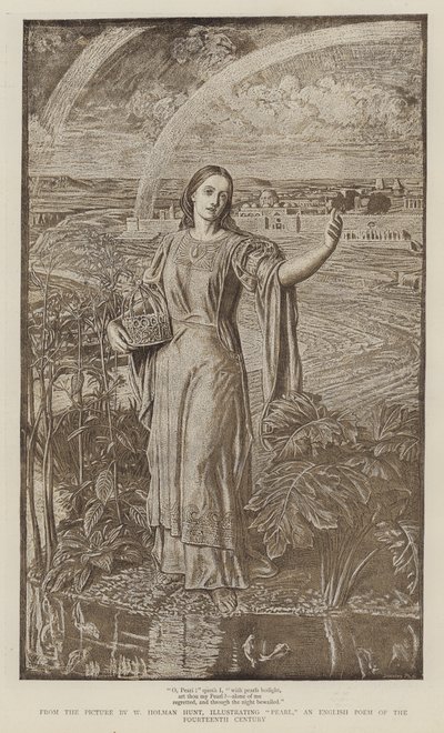 Pärlan, den engelska dikten från 1300-talet av William Holman Hunt