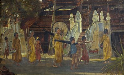 En procession i Burma av William Holt Yates Titcomb