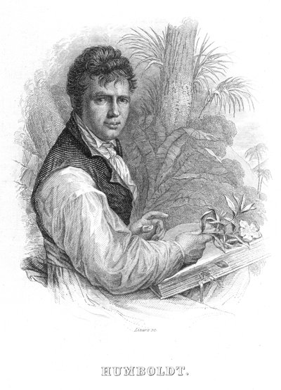 Alexander von Humboldt, tysk naturforskare, c1830 av William Home Lizars