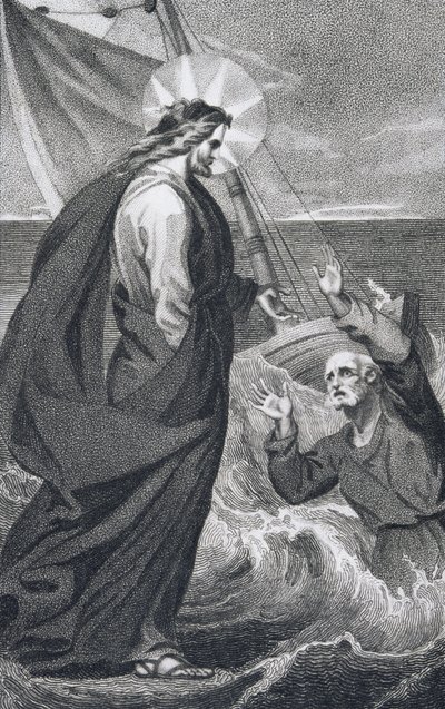 Kristus förebråande Peter, från 
