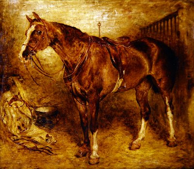 En häst i stallet av William Huggins