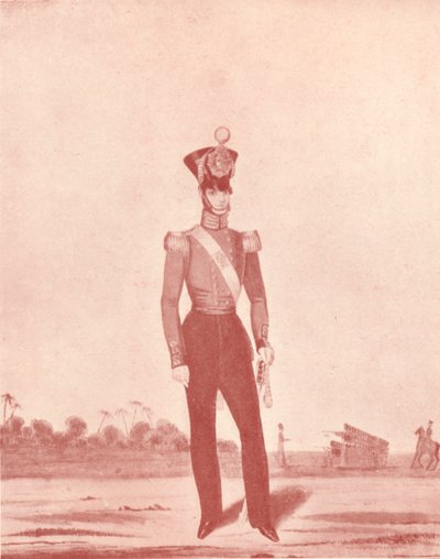 Officerare för Madras Army Infantry on the Line, c1837-1843, 1909 av William Hunsley