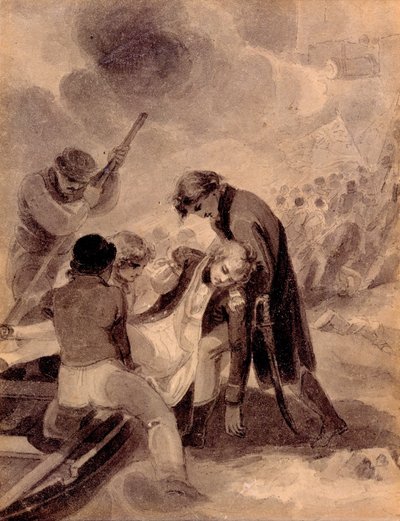 Affair of Teneriffe, 1808 (wc på papper) av William I Bromley