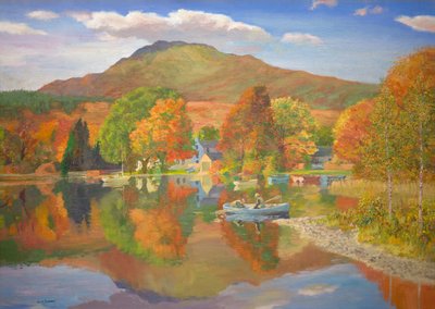 Fiske i Skottland (olja ombord) av William Ireland