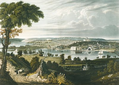 Staden Washington från andra sidan Navy Yard av William James Bennett
