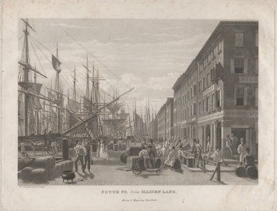South St. från Maiden Lane, 1834. av William James Bennett