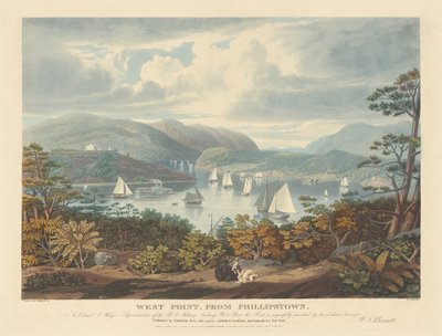 West Point, från Phillipstown av William James Bennett