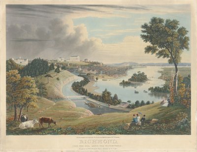 Richmond: Från kullen ovanför vattenverket av William James Bennett after George Cooke