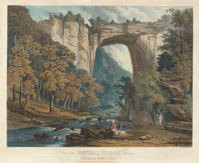 Utsikt över den naturliga bron av William James Bennett after Jacob C. Ward
