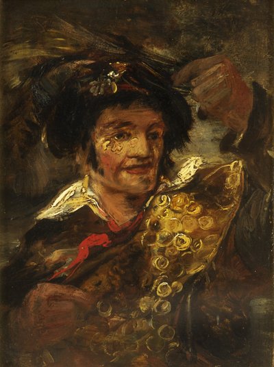 Billy Button - A Bristol Character (olja på panel) av William James Muller