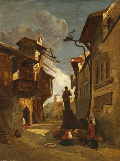 Italiensk gatubild av William James Muller
