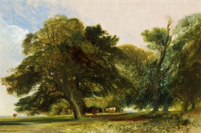 Kingsweston Park - Sketch, ca 1833 (olja på duk) av William James Muller