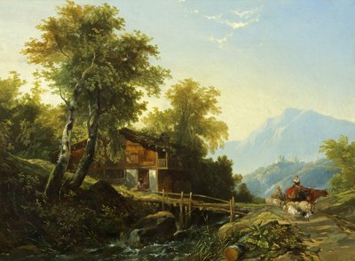 Schweizisk Chalet av William James Muller