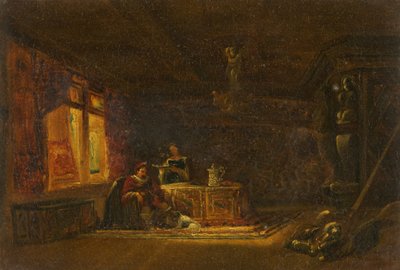 The Baronial Hall (olja på duk) av William James Muller