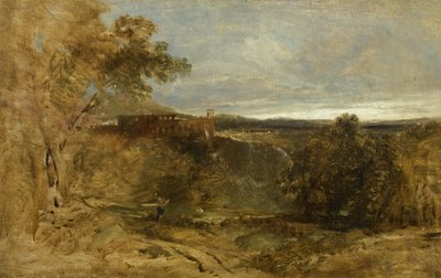 Tivoli - En skitse, ca. 1835 (olie på lærred) swed av William James Muller