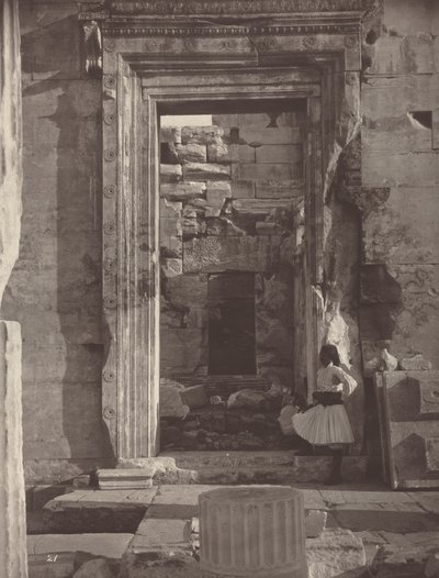 Akropolis i Aten, plåt 21,1869/1870 (foto) av William James Stillman