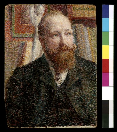 Porträtt av Alfred Verhaeren (olja ombord) av William Jelley