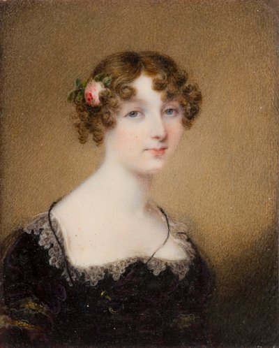 Porträtt av Lady Lucy Whitmore, född Bridgeman (1792-1840), ca 1812-40 (olja och duk) av William John Newton