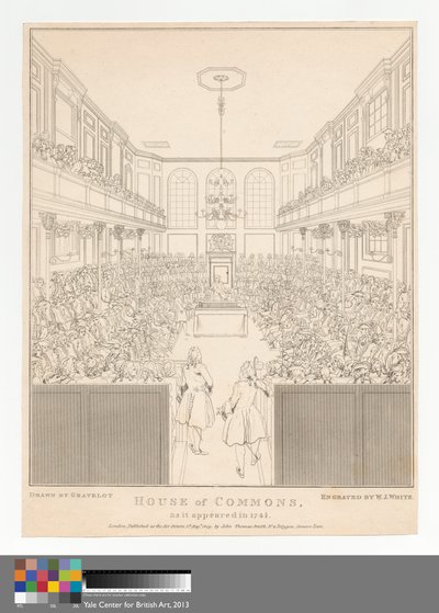 Underhuset, som det såg ut 1741-2 av William Johnstone White