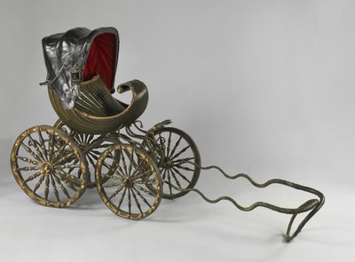 En målad och förgylld barnvagn (blandteknik) av William Kent