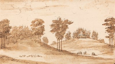 Design för en paviljong i en Deer Park av William Kent