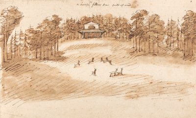 Design för en paviljong i en Deer Park av William Kent