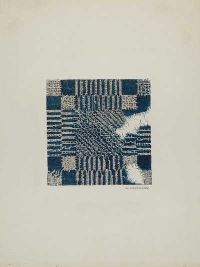 Coverlet avsnitt av, c. 1940. av William Kieckhofel