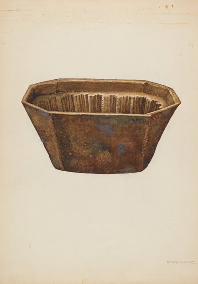 Porslinsform, ca. 1939. av William Kieckhofel
