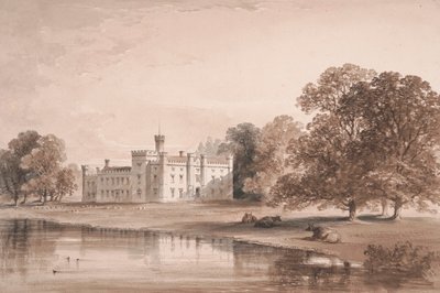 Chiddingstone Place, utsikt från sjön av William Knight