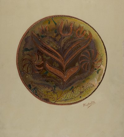 Pa. Tyska plattan, ca. 1937. av William L Antrim