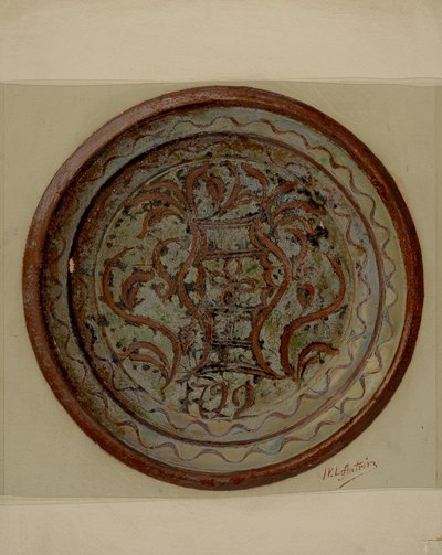 Pa. Tyska plattan, ca. 1937. av William L Antrim