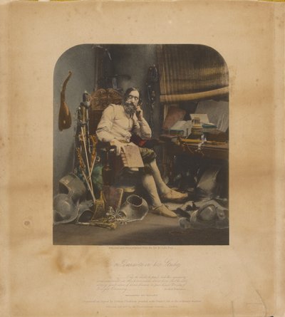 Don Quijote i sitt arbetsrum av William Lake Price