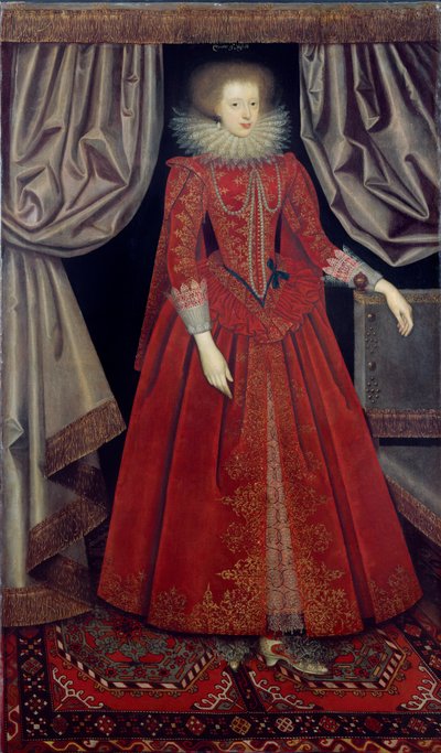 Catherine Knevet, ca 1615 (olja på duk) av William Larkin