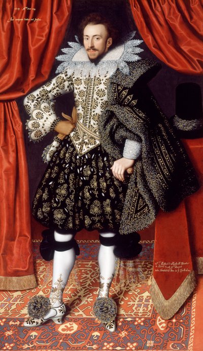 Richard Sackville ca 1613 (olja på duk) av William Larkin