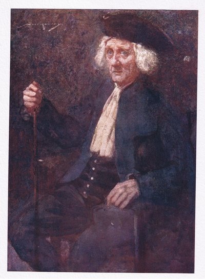 En man som han var för hela landet kär och passerade rik med fyrtio pund om året (färg litho) av William Lee Hankey
