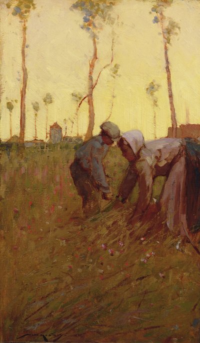 Hay Time (olja på duk) av William Lee Hankey