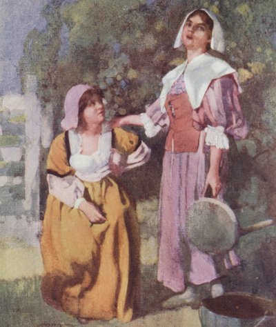 Illustration för The Compleat Angler av Izaak Walton (färg litho) av William Lee Hankey