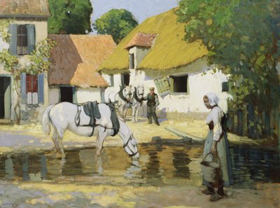 The Lower Court (olja på duk) av William Lee Hankey